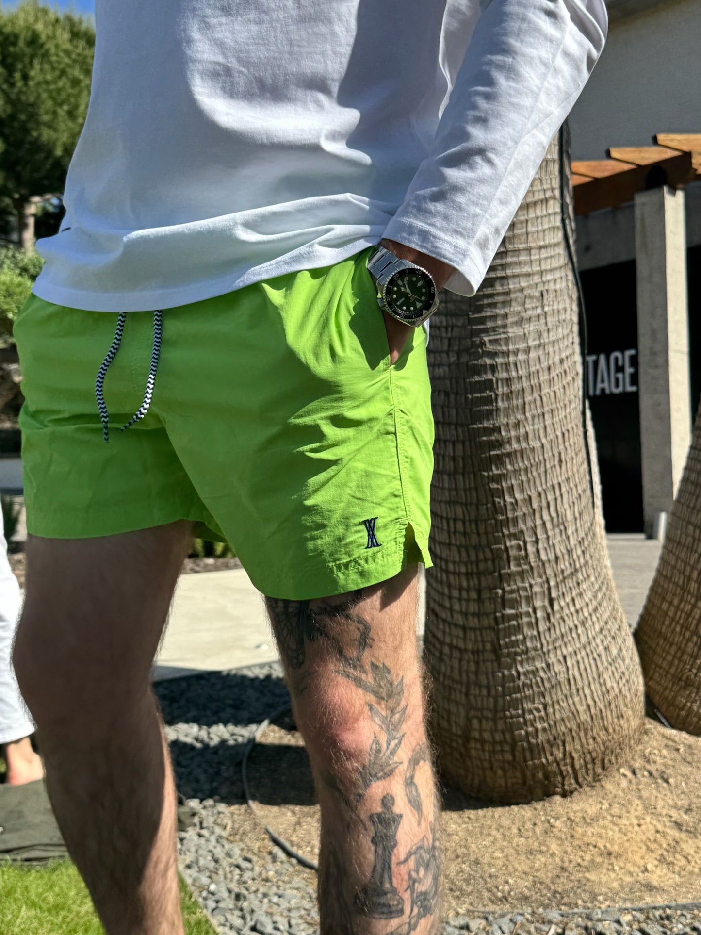 BAÑADOR SPLIT GREEN